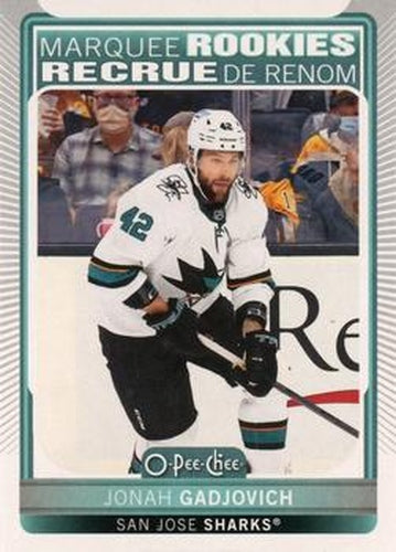#640 Jonah Gadjovich - San Jose Sharks - 2021-22 O-Pee-Chee Hockey