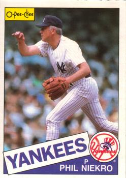 #40 Phil Niekro - New York Yankees - 1985 O-Pee-Chee Baseball