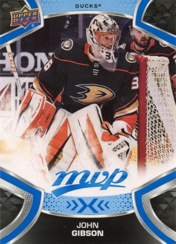#40 John Gibson - Anaheim Ducks - 2021-22 Upper Deck MVP - Blue Hockey