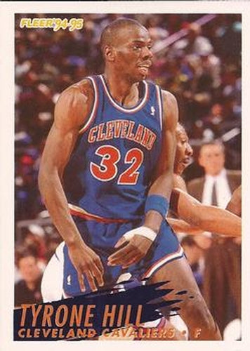 #40 Tyrone Hill - Cleveland Cavaliers - 1994-95 Fleer Basketball