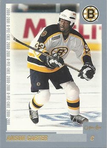 #40 Anson Carter - Boston Bruins - 2000-01 O-Pee-Chee Hockey