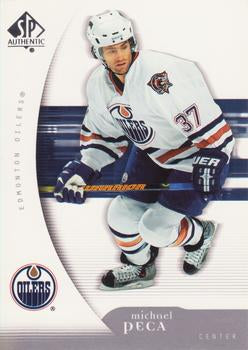 #40 Michael Peca - Edmonton Oilers - 2005-06 SP Authentic Hockey