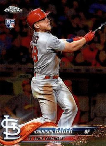 #40 Harrison Bader - St. Louis Cardinals - 2018 Topps Chrome Baseball