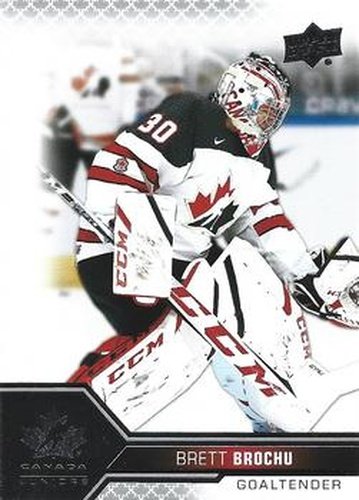 #40 Brett Brochu - Canada - 2022-23 Upper Deck Team Canada Juniors Hockey