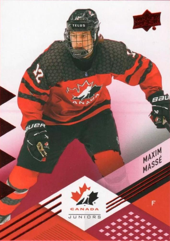 #40 Maxim Masse - Canada - 2024 Upper Deck Team Canada Juniors - Red Foil Hockey