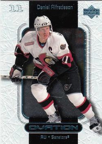 #40 Daniel Alfredsson - Ottawa Senators - 1999-00 Upper Deck Ovation Hockey