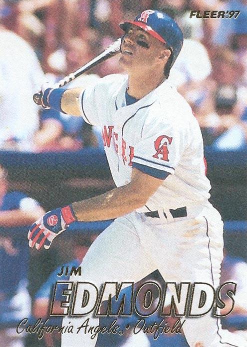 #40 Jim Edmonds - California Angels - 1997 Fleer Baseball