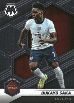 #40 Bukayo Saka - England - 2021-22 Panini Mosaic Road to FIFA World Cup Soccer
