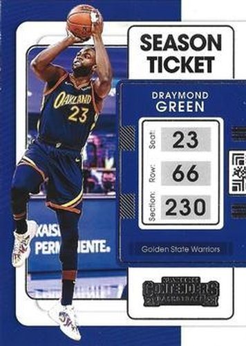 #40 Draymond Green - Golden State Warriors - 2021-22 Panini Contenders Basketball