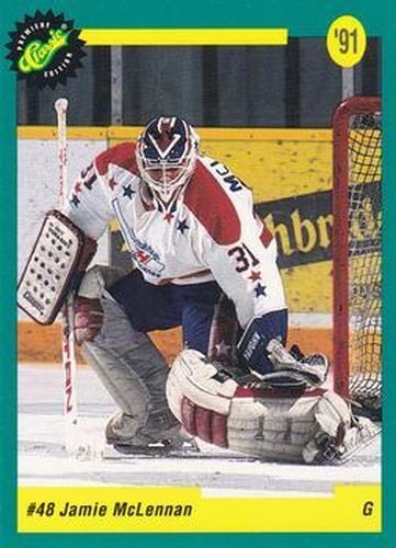#40 Jamie McLennan - New York Islanders - 1991 Classic Draft Picks Hockey