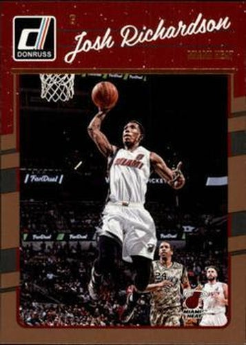 #40 Josh Richardson - Miami Heat - 2016-17 Donruss Basketball