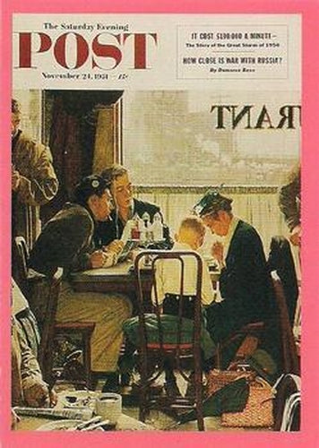 #40 Saying Grace - 1993 Comic Images Norman Rockwell Saturday Evening Post