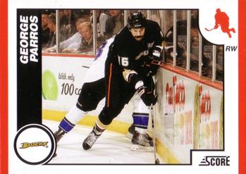 #40 George Parros - Anaheim Ducks - 2010-11 Score Hockey