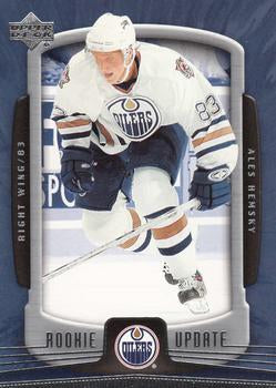#40 Ales Hemsky - Edmonton Oilers - 2005-06 Upper Deck Rookie Update Hockey