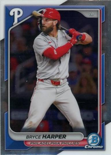 #40 Bryce Harper - Philadelphia Phillies - 2024 Bowman Chrome Baseball