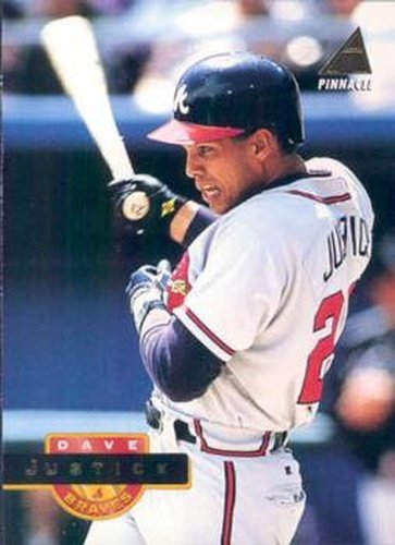 #40 Dave Justice - Atlanta Braves - 1994 Pinnacle Baseball