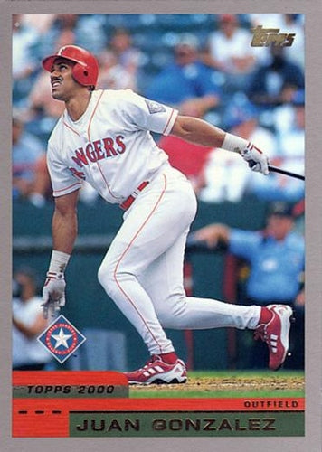 #40 Juan Gonzalez - Texas Rangers - 2000 Topps Baseball