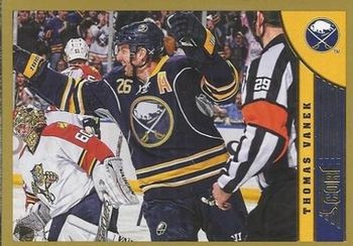#40 Thomas Vanek - Buffalo Sabres - 2013-14 Score - Gold Hockey