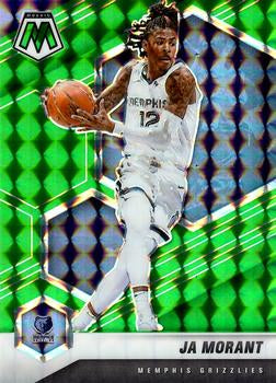 #40 Ja Morant - Memphis Grizzlies - 2020-21 Panini Mosaic - Mosaic Green Basketball
