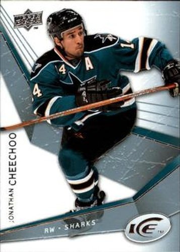 #40 Jonathan Cheechoo - San Jose Sharks - 2008-09 Upper Deck Ice Hockey