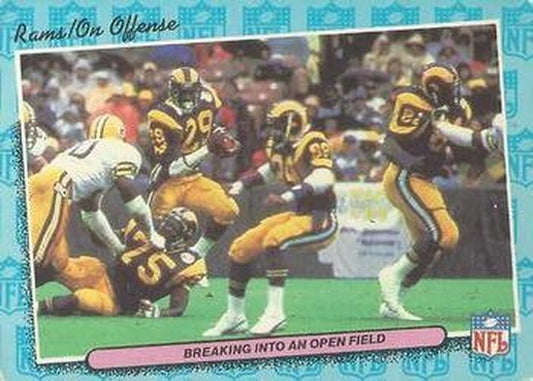 #40 Breaking Into an Open Field Offense - Los Angeles Rams - 1986 Fleer Team Action Football