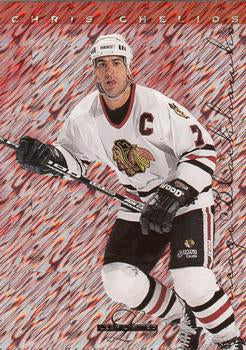 #40 Chris Chelios - Chicago Blackhawks - 1995-96 Leaf Limited Hockey