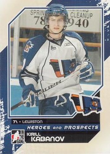 #40 Kirill Kabanov - Lewiston Maineiacs - 2010-11 In The Game Heroes and Prospects Hockey
