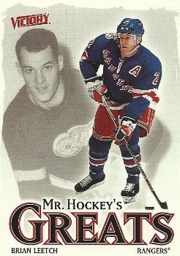 #410 Brian Leetch - New York Rangers - 2001-02 Upper Deck Victory Hockey