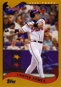 #410 Chipper Jones - Atlanta Braves - 2002 Topps Baseball
