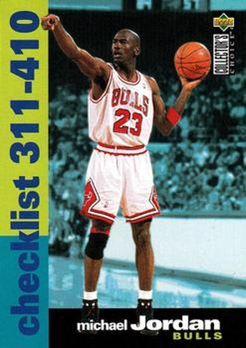 #410 Michael Jordan - Chicago Bulls - 1995-96 Collector's Choice Basketball