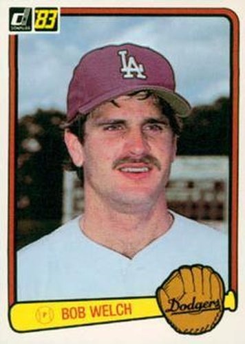 #410 Bob Welch - Los Angeles Dodgers - 1983 Donruss Baseball