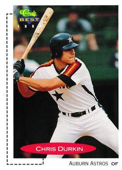 #410 Chris Durkin - Auburn Astros - 1991 Classic Best Baseball