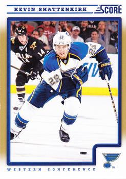 #410 Kevin Shattenkirk - St. Louis Blues - 2012-13 Score - Gold Rush Hockey