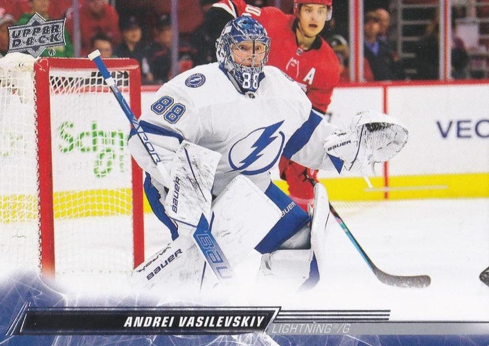 #411 Andrei Vasilevskiy - Tampa Bay Lightning - 2022-23 Upper Deck Hockey