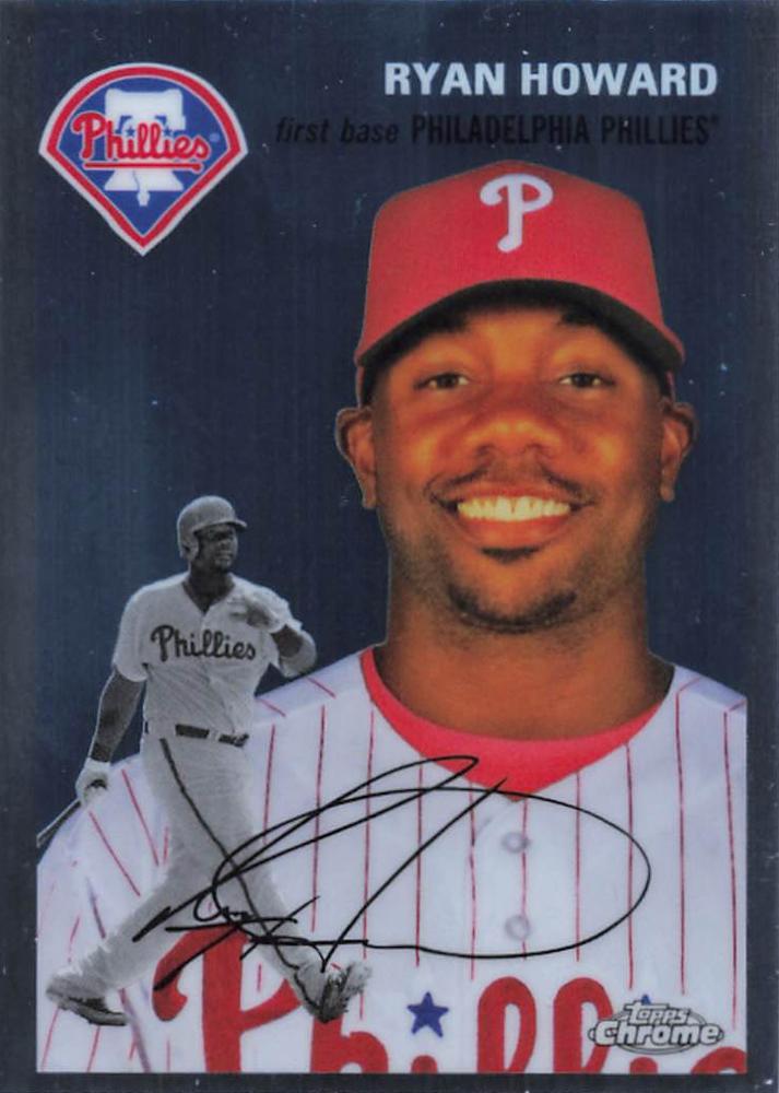 #411 Ryan Howard - Philadelphia Phillies - 2023 Topps Chrome Platinum Anniversary Baseball