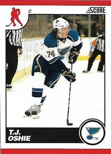 #411 T.J. Oshie - St. Louis Blues - 2010-11 Score Hockey