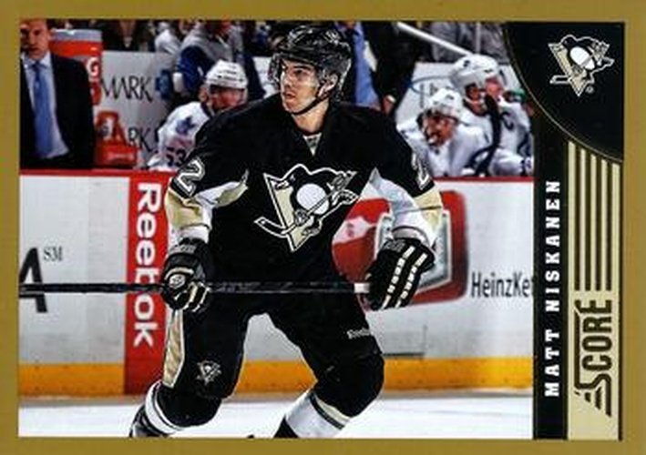 #411 Matt Niskanen - Pittsburgh Penguins - 2013-14 Score - Gold Hockey
