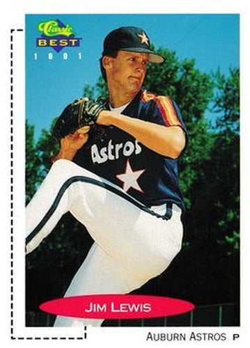 #411 Jim Lewis - Auburn Astros - 1991 Classic Best Baseball