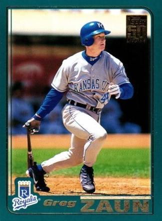 #411 Gregg Zaun - Kansas City Royals - 2001 Topps Baseball