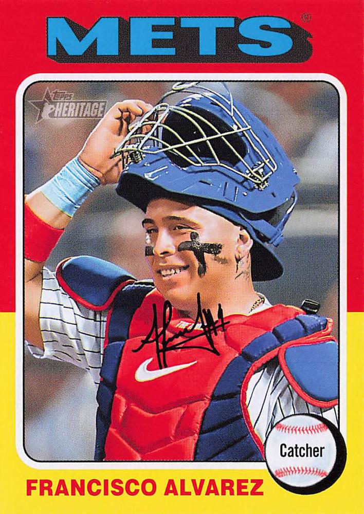 #411 Francisco Alvarez - New York Mets - 2024 Topps Heritage Baseball