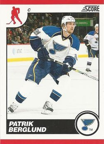 #412 Patrik Berglund - St. Louis Blues - 2010-11 Score Hockey