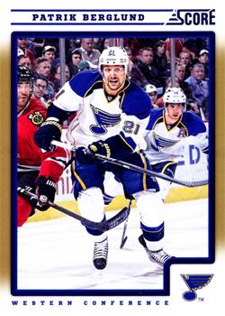 #412 Patrik Berglund - St. Louis Blues - 2012-13 Score - Gold Rush Hockey