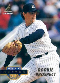 #412 Mark Hutton - New York Yankees - 1994 Pinnacle Baseball