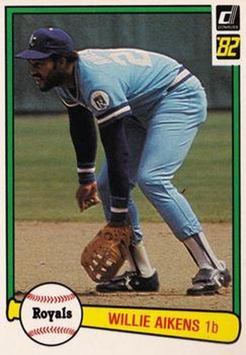 #412 Willie Aikens - Kansas City Royals - 1982 Donruss Baseball