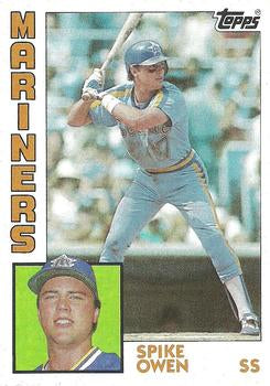 #413 Spike Owen - Seattle Mariners - 1984 Topps Baseball
