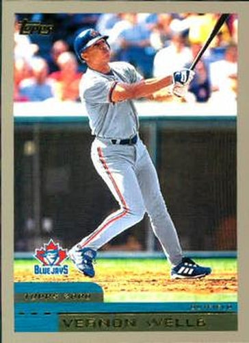 #413 Vernon Wells - Toronto Blue Jays - 2000 Topps Baseball