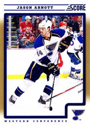 #413 Jason Arnott - St. Louis Blues - 2012-13 Score - Gold Rush Hockey