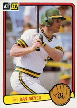 #413 Dan Meyer - Oakland Athletics - 1983 Donruss Baseball