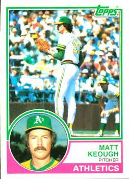 #413 Matt Keough - Oakland Athletics - 1983 Topps Baseball