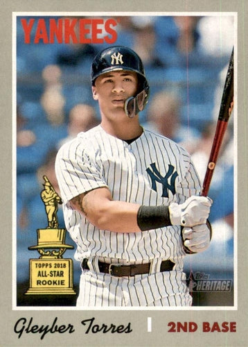 #413 Gleyber Torres - New York Yankees - 2019 Topps Heritage Baseball